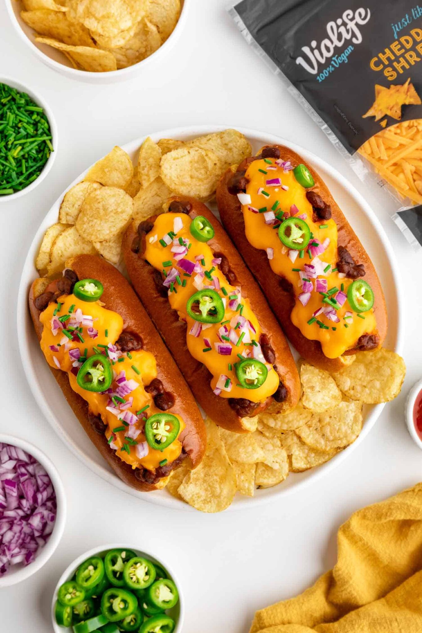 Vegan Chili Dogs