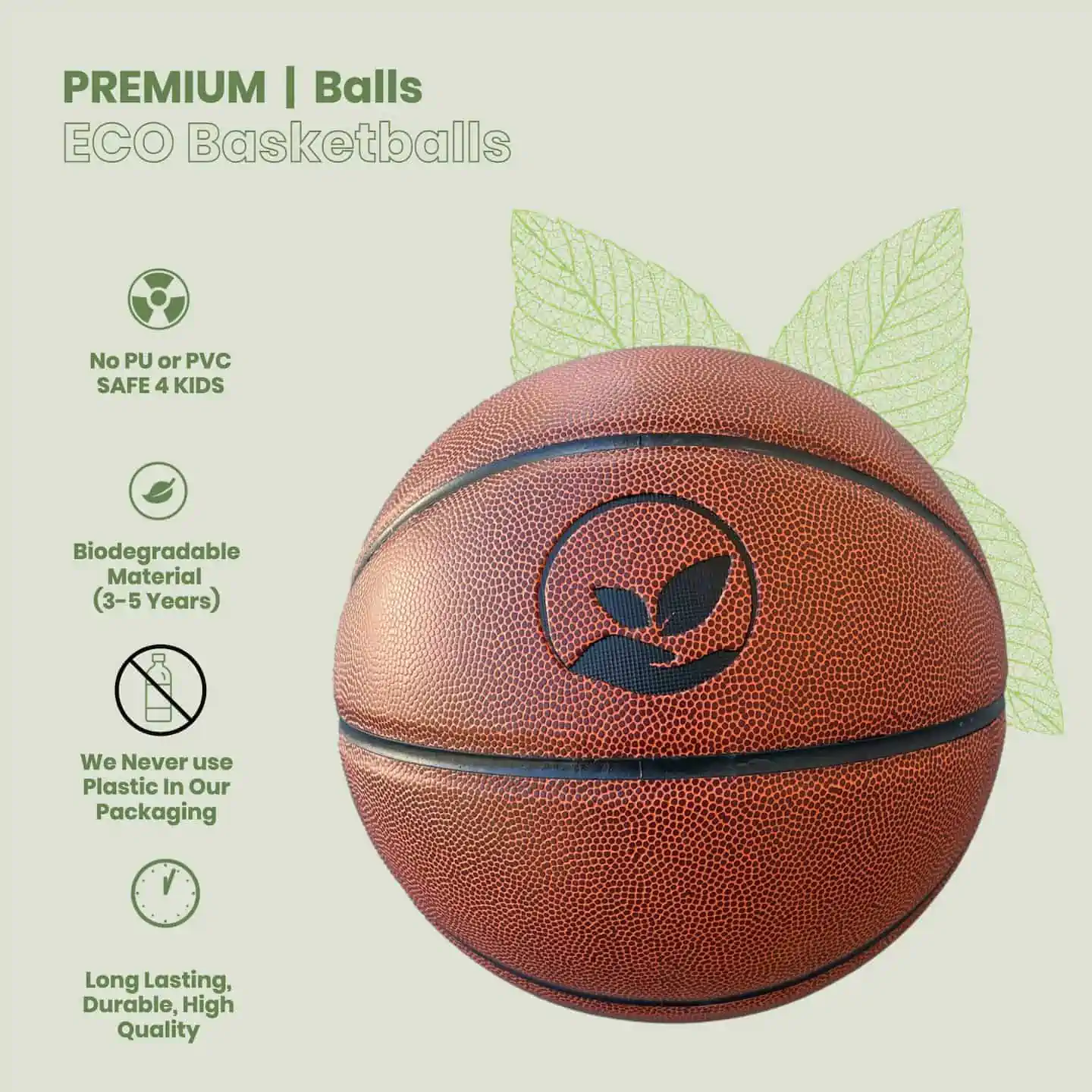 biodegradable vegan basketball leather free from eco sports