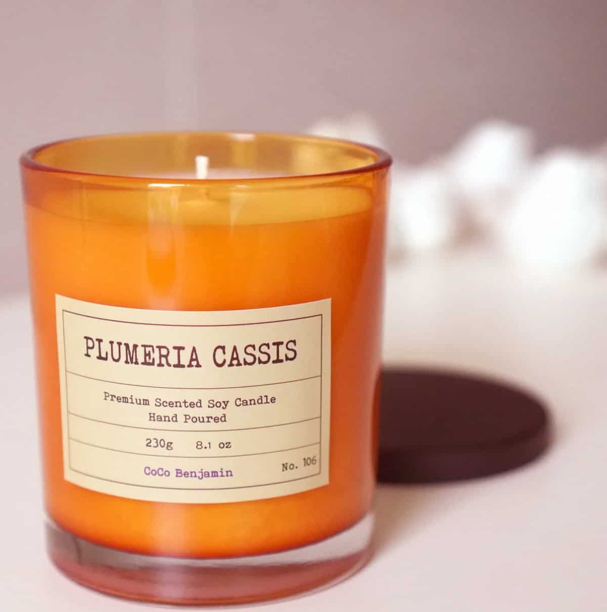 A Coco Benjamin Candle Studio brand vegan candle.