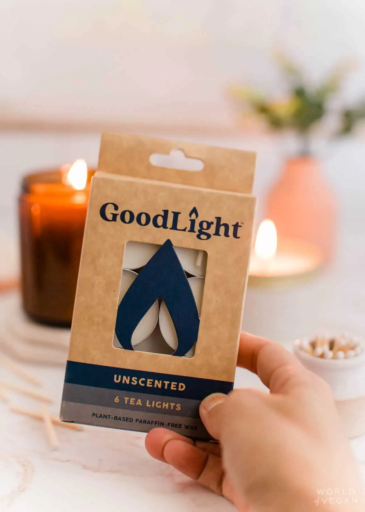 10 Taper Candle: Eco-Friendly, Plant-Based, Paraffin-Free GoodLight