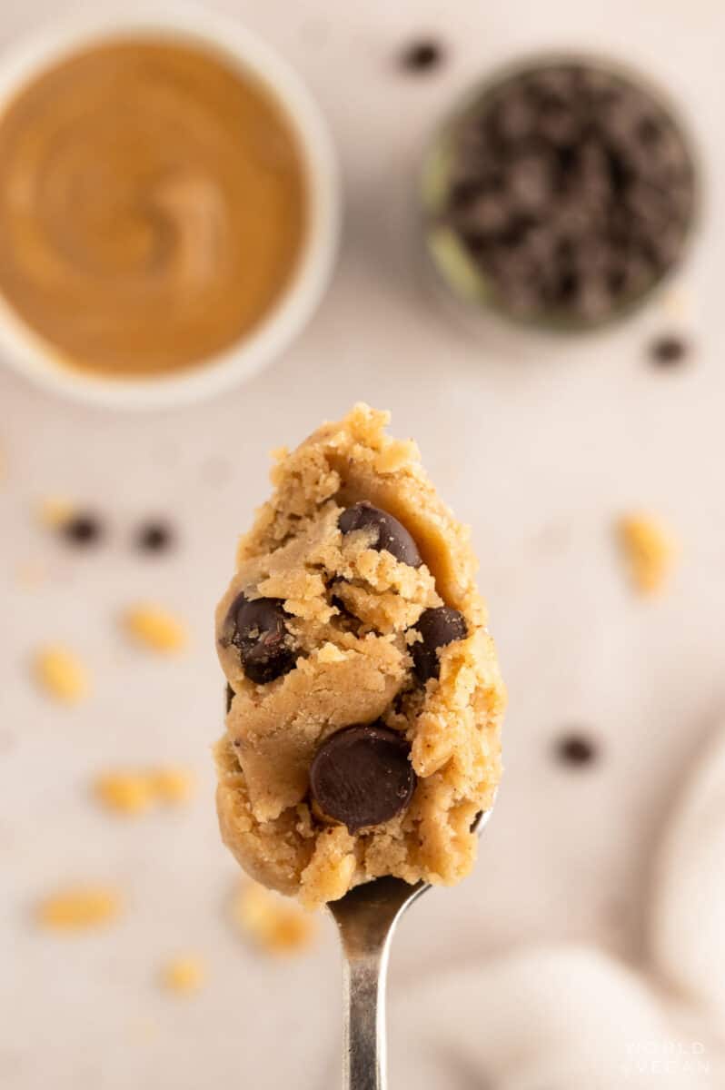 Edible Peanut Butter Cookie Dough {Eggless & Safe to Eat}
