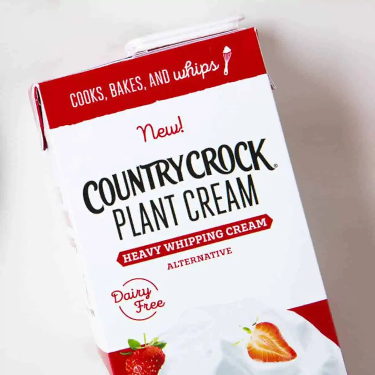A carton of Country Crock Plant Cream on a light background.