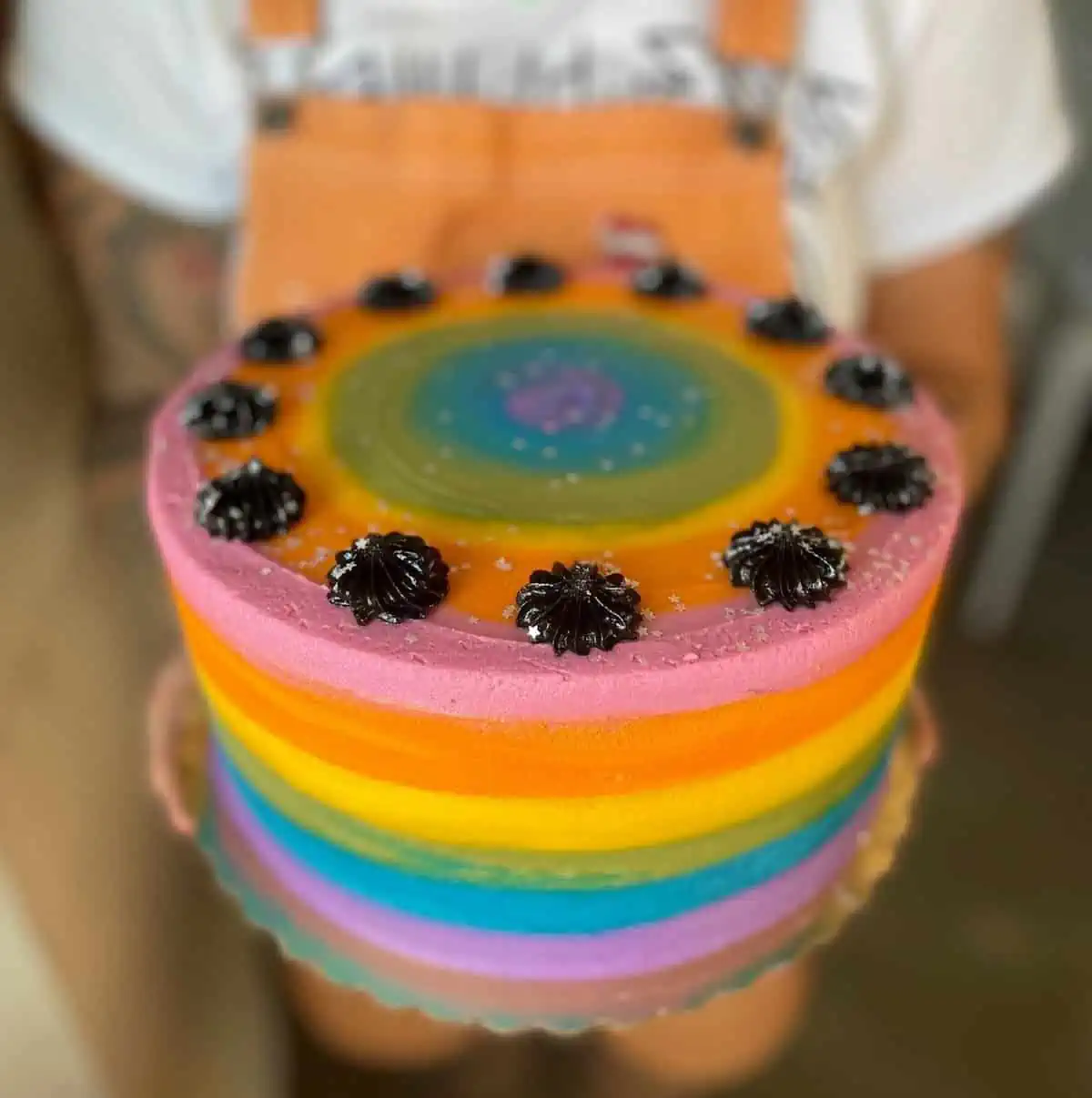 A pride cake from Shoofly Vegan Bakery in Portland.