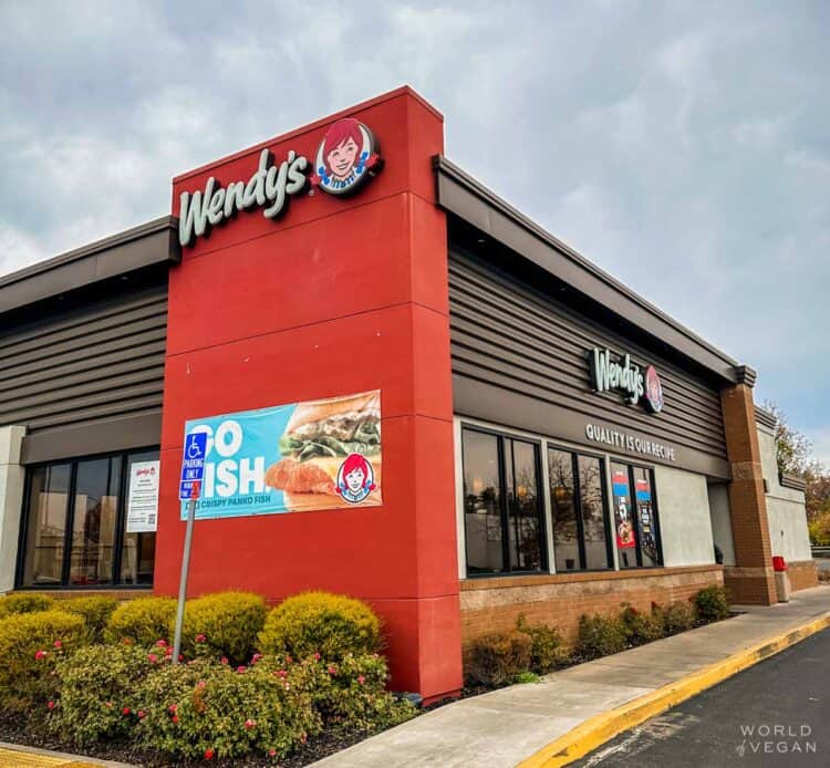 Wendys restaurant building in Sacramento