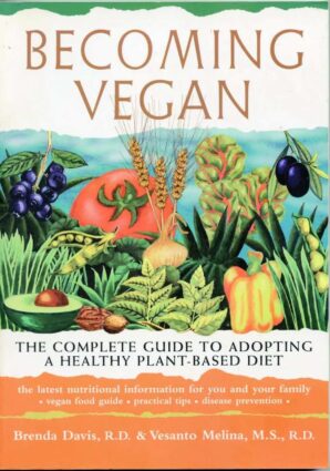 The book cover for Becoming Vegan by Brenda Davis and Vesanto Melina.