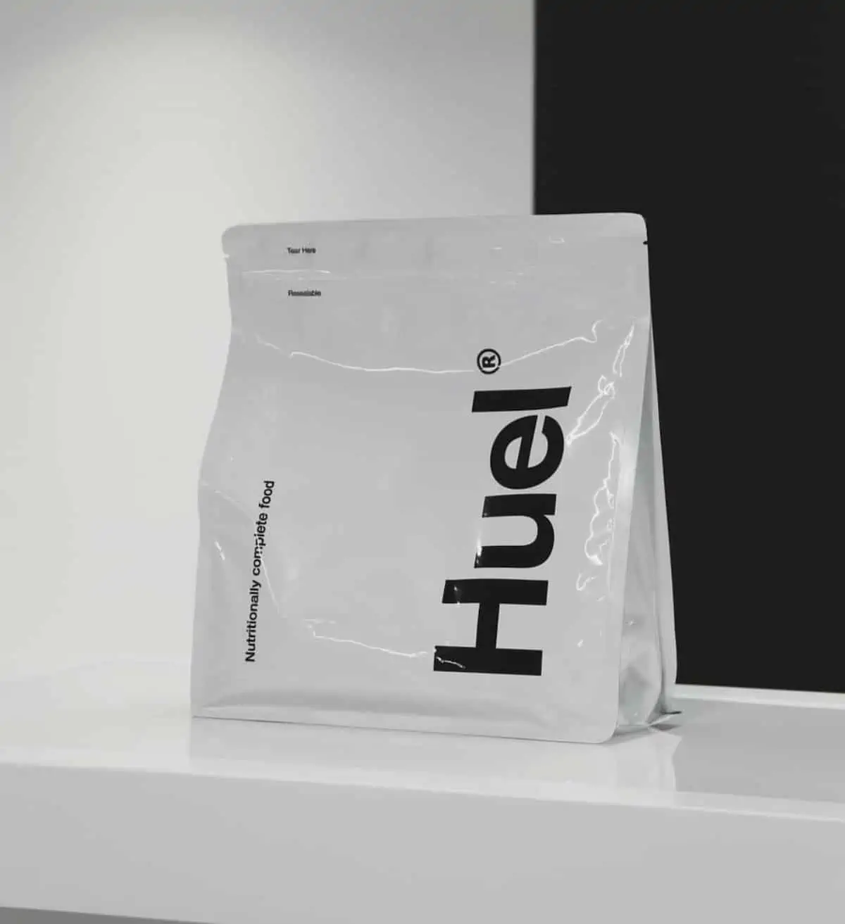 Huel protein powder.