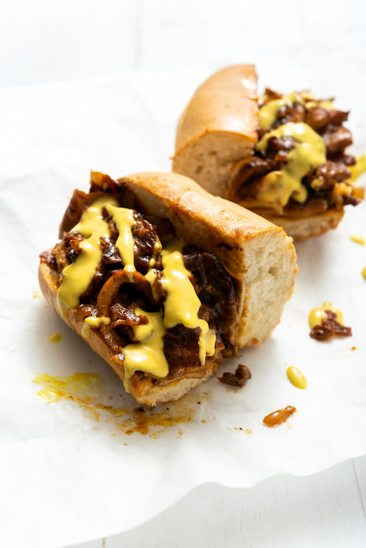 A vegan Philly cheesesteak.