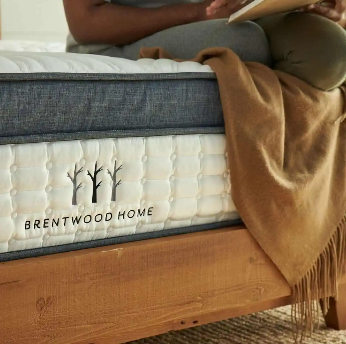 A Brentwood Home brand vegan mattress.