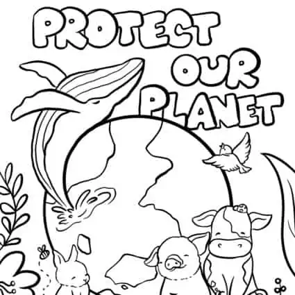 Fun Earth Day Activity: Interactive Pop Art Coloring Sheets by Art with  Jenny K!