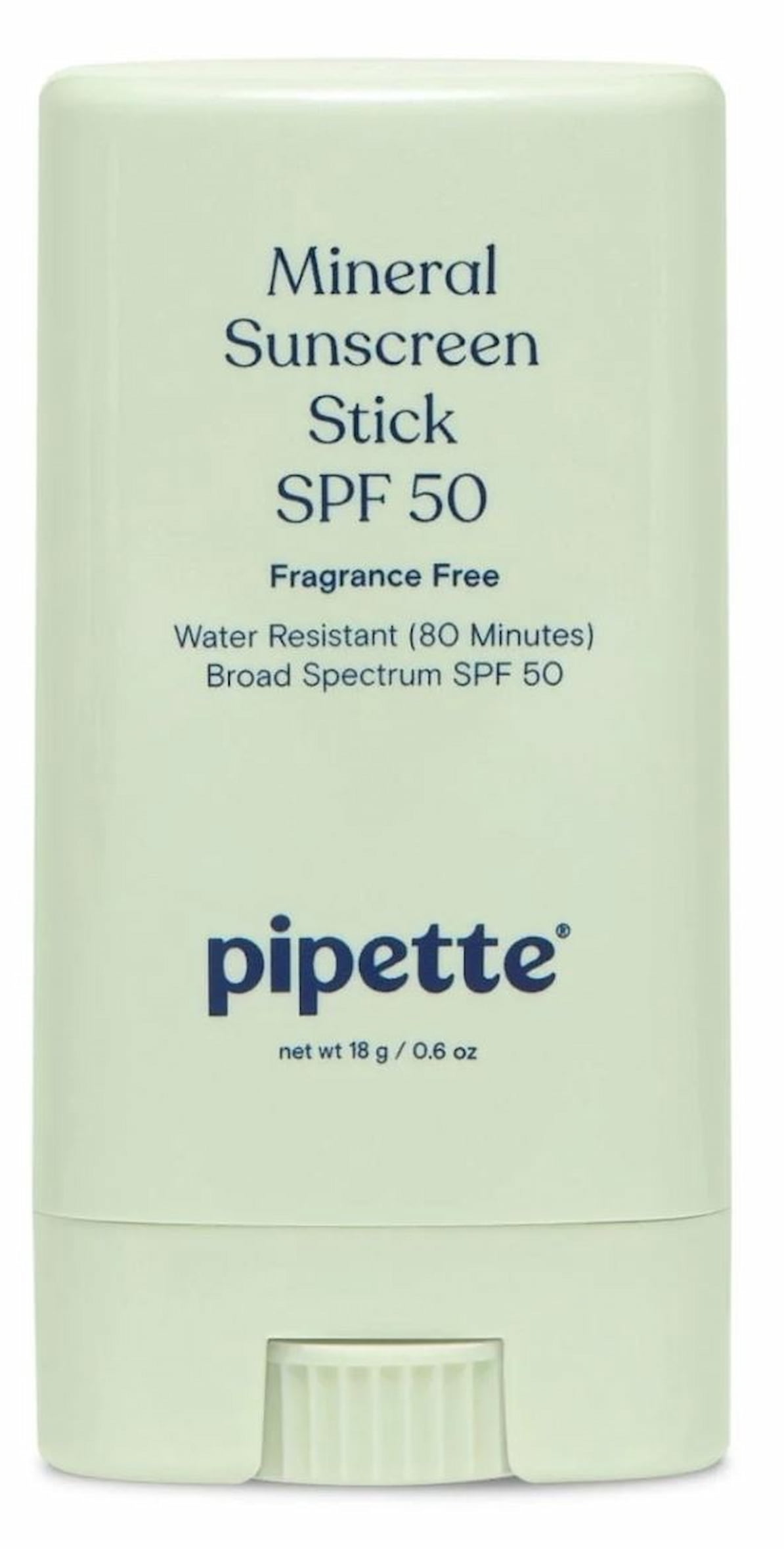 A vegan mineral sunscreen stick by Pipette.