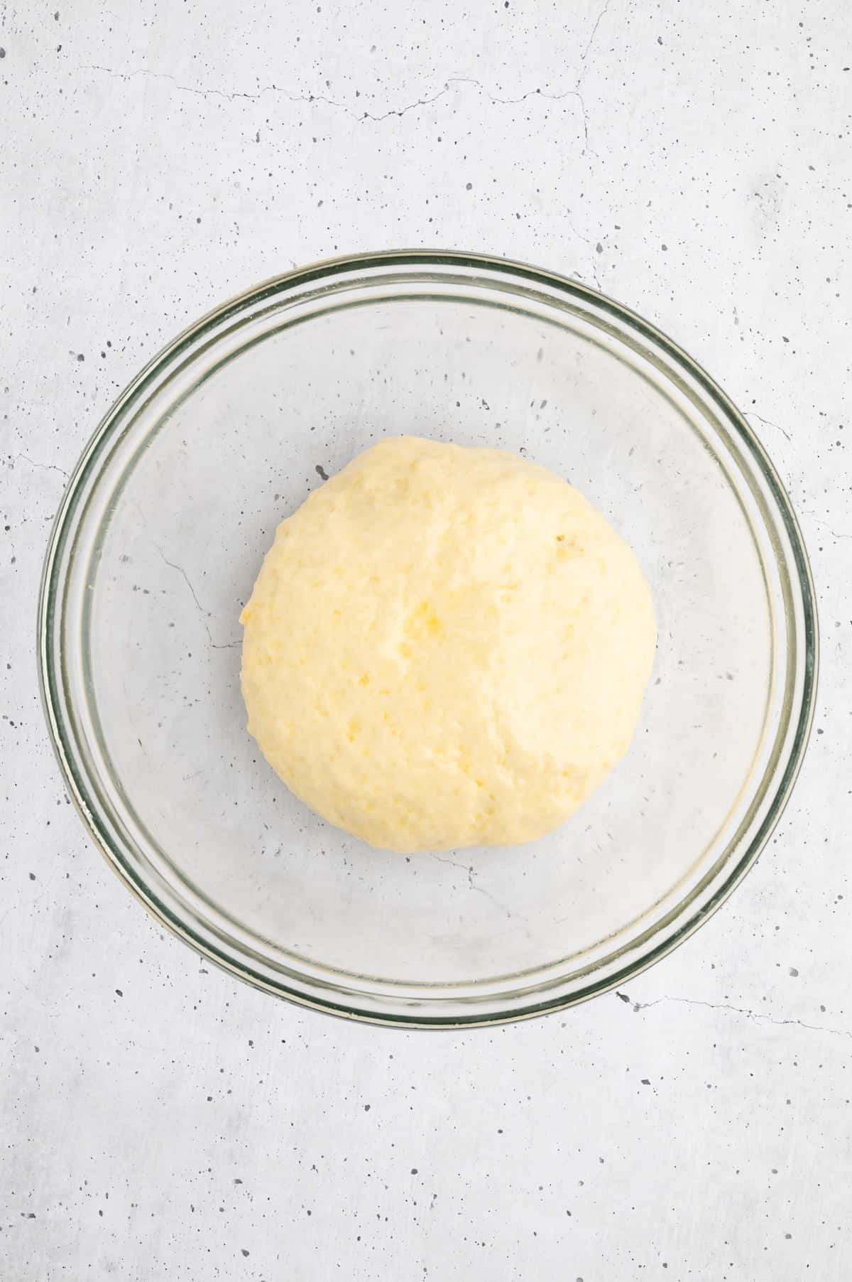 A ball of vegan bread dough.