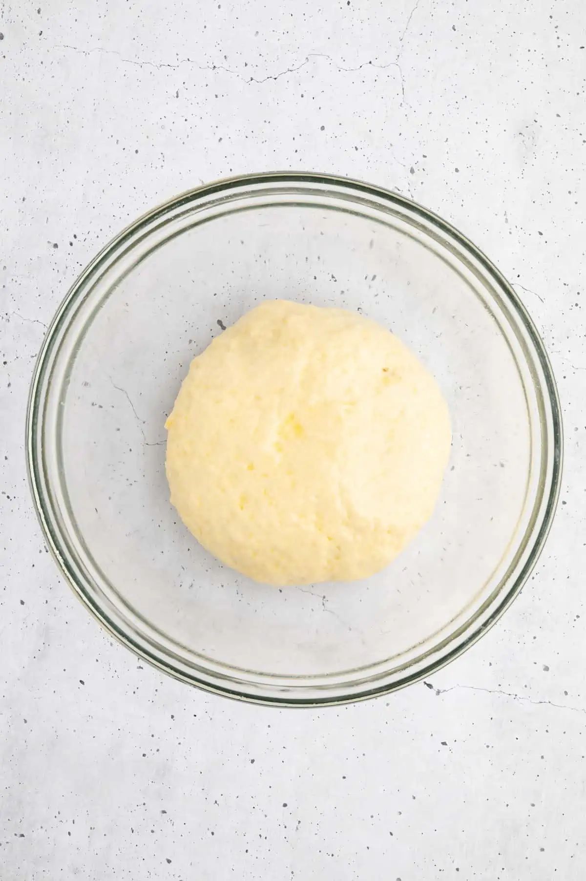 A ball of vegan bread dough.