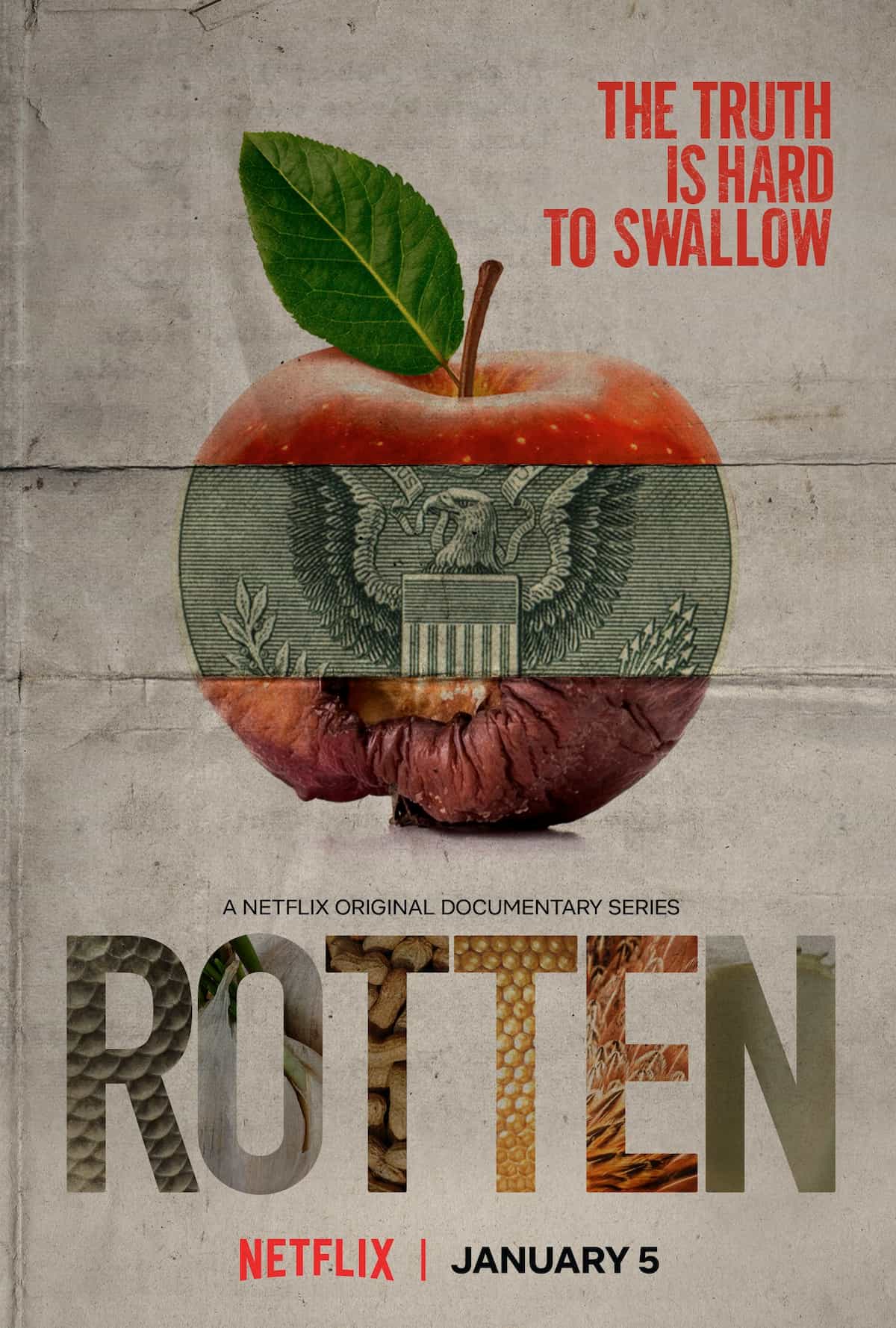 The poster for "Rotten" docuseries.