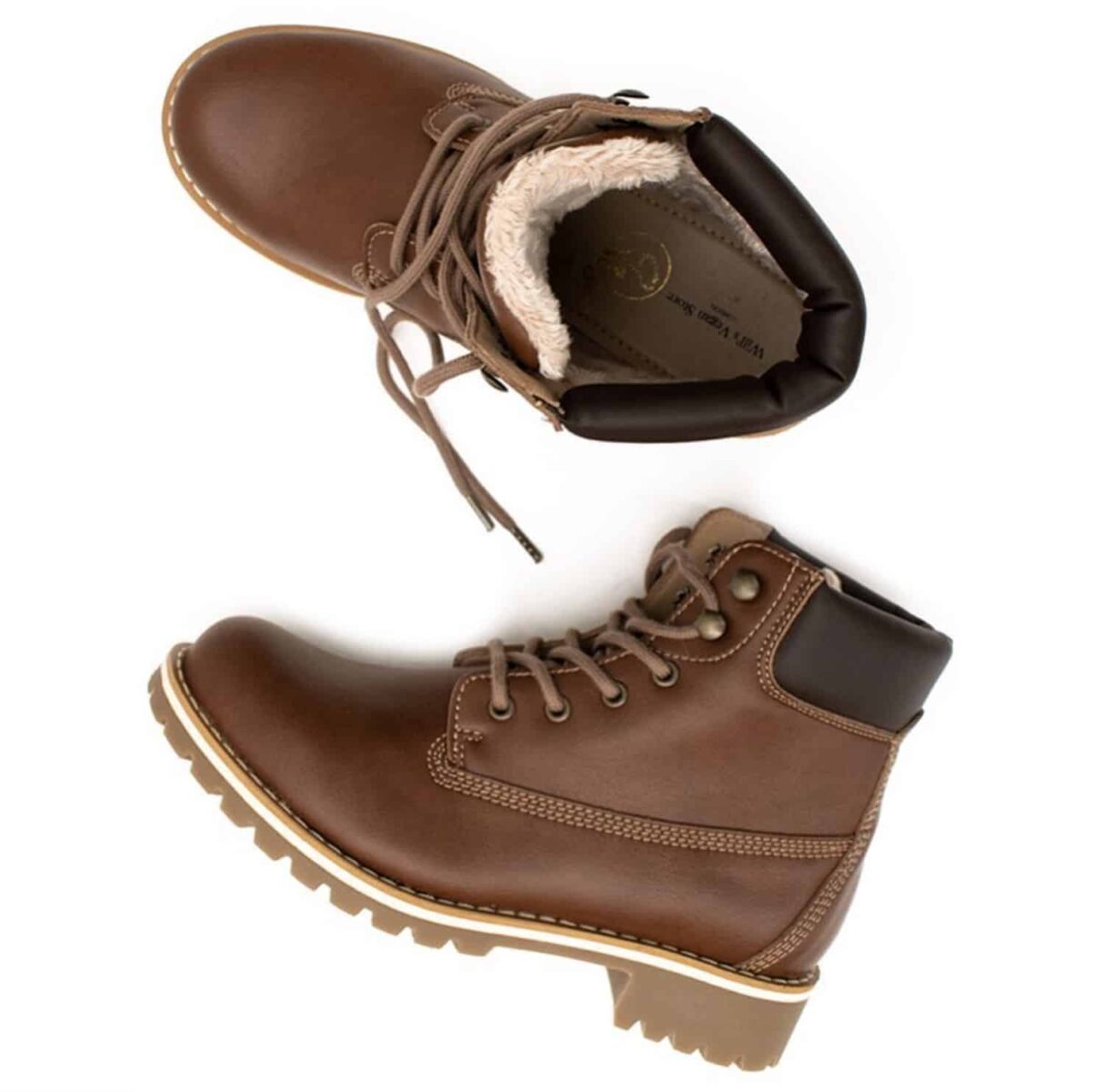 Vegan Print Pattern Men Women Leather Boots