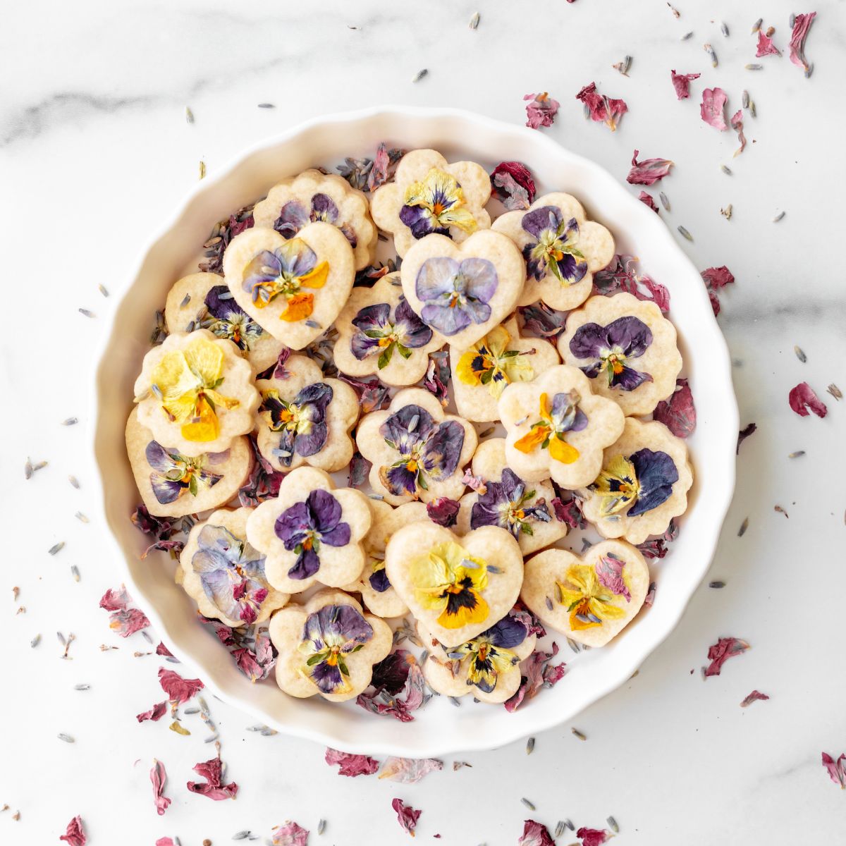 Edible Flower Cookies