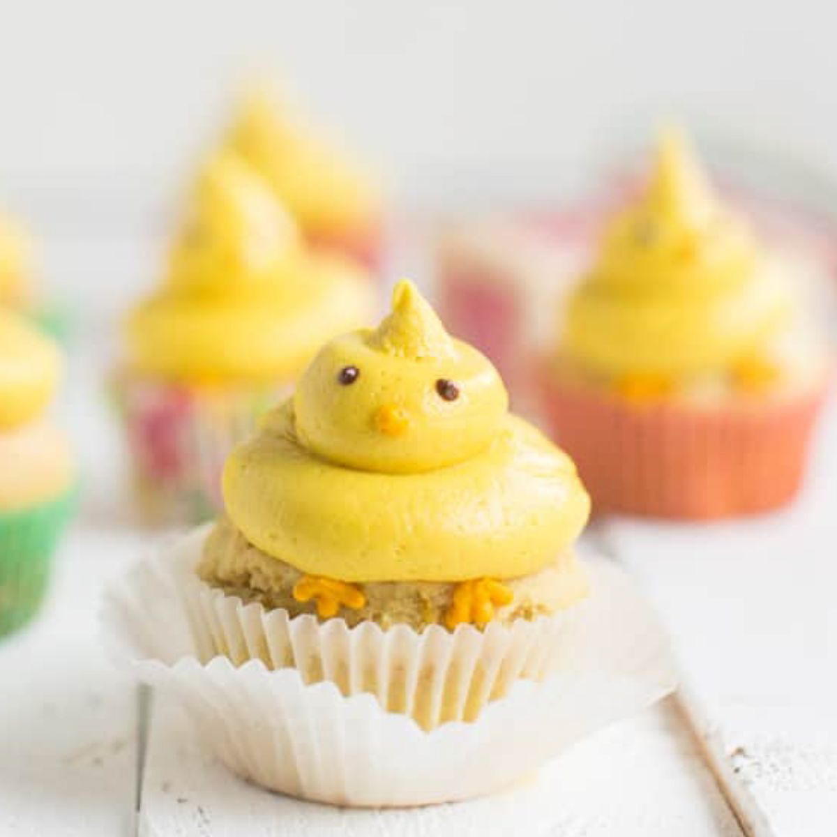 A vegan Easter cupcake.