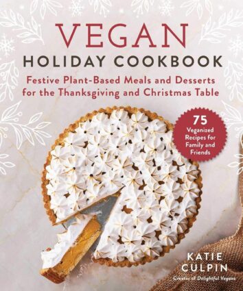 vegan holiday cookbook by katie culpin