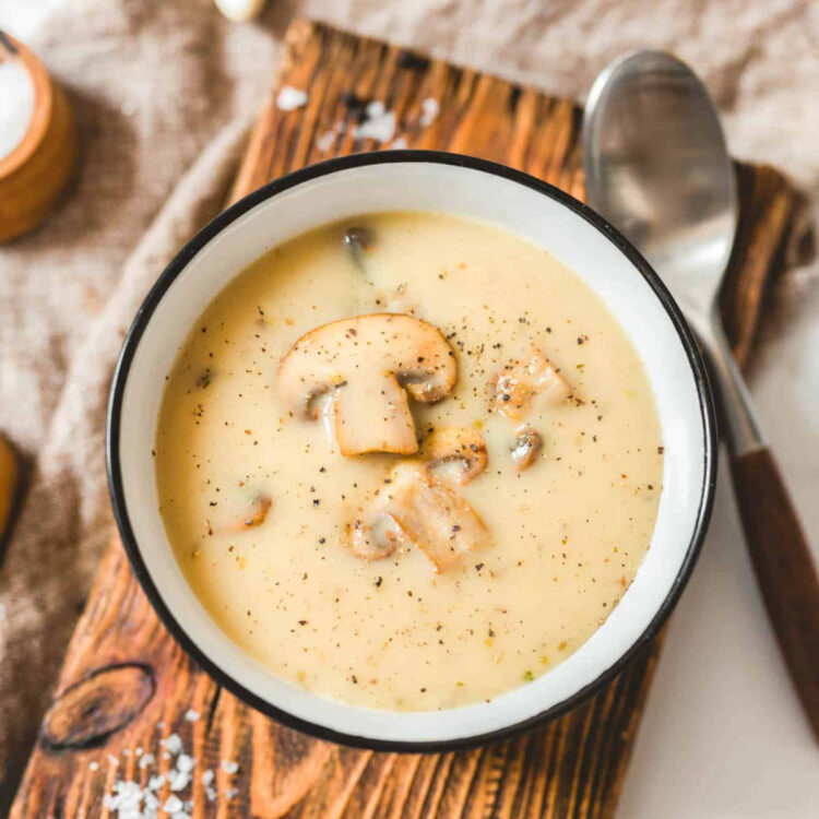 Vegan Cream of Mushroom Soup (Ultra Creamy) | World of Vegan