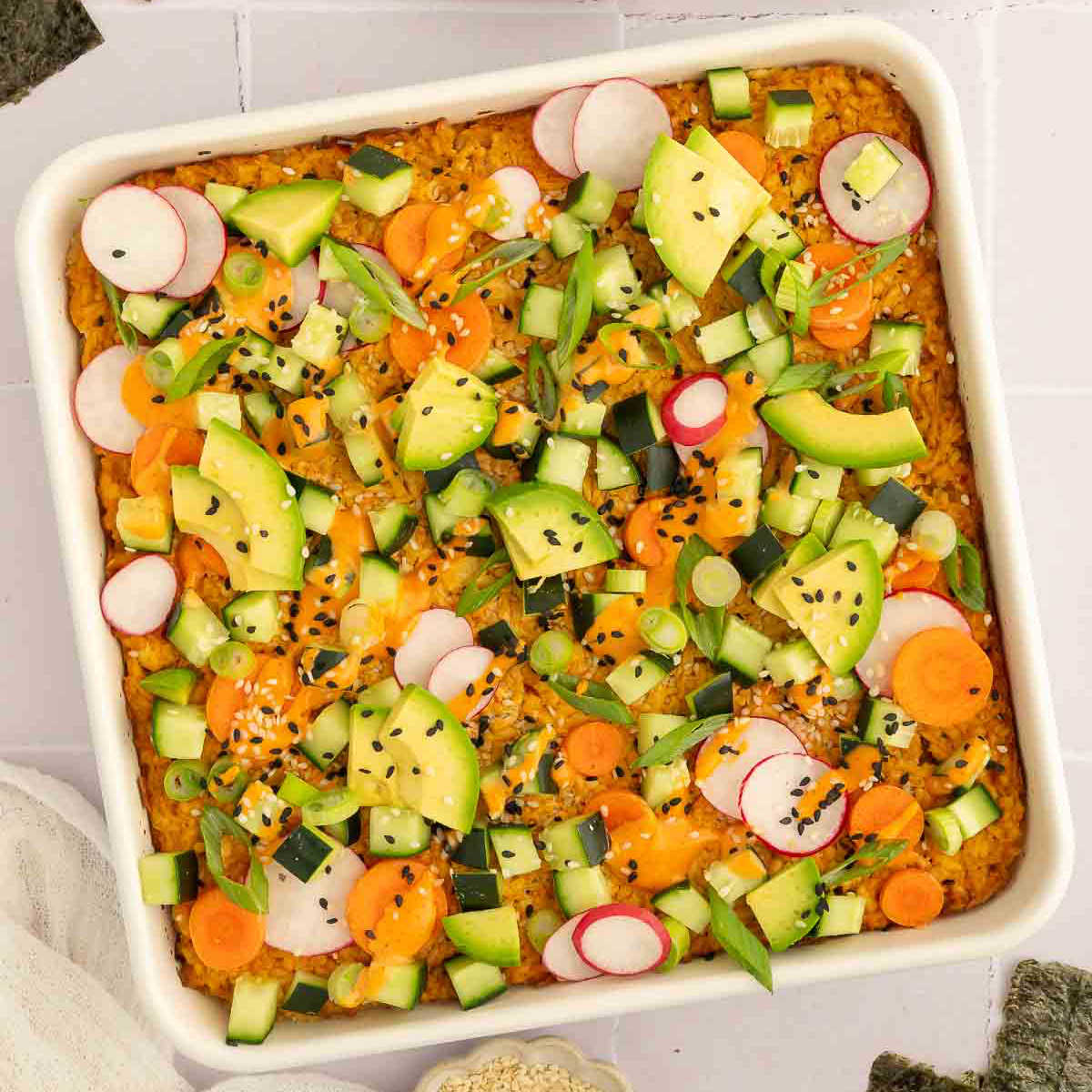 Vegan Sushi Bake