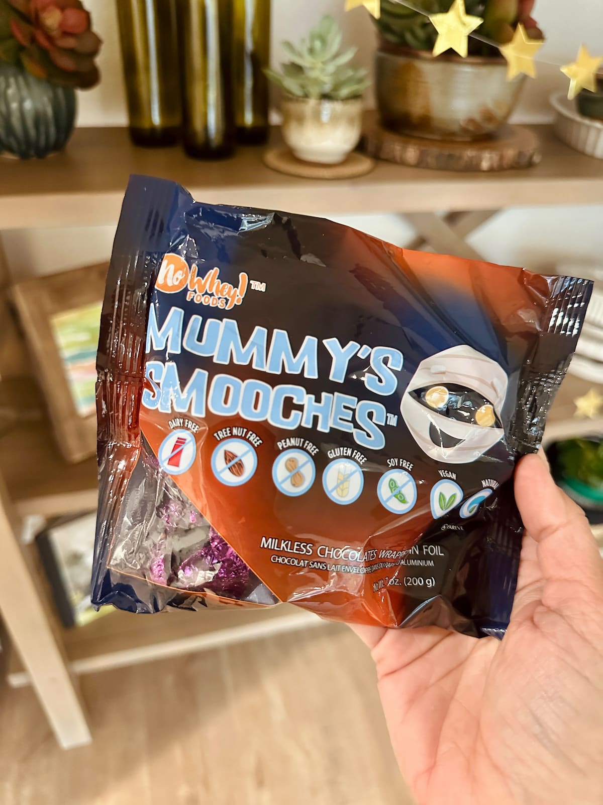 No Whey Mummy's smooches vegan Halloween candy bag.