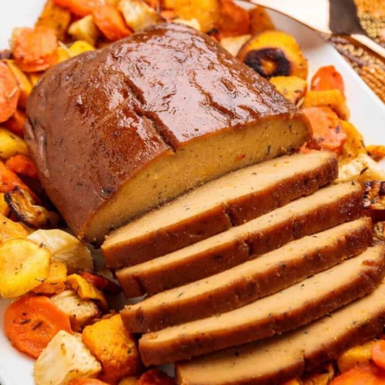 Glazed Vegan Seitan Turkey Roast