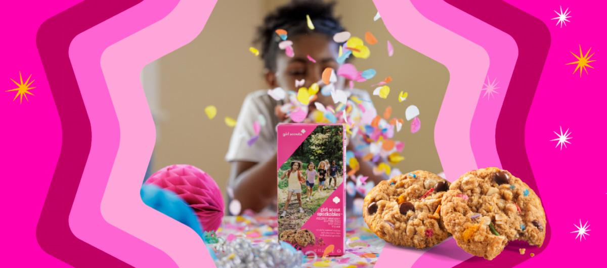 Sparkables Girl Scout Cookies are vegan, gluten-free, and free of all 9 allergens.