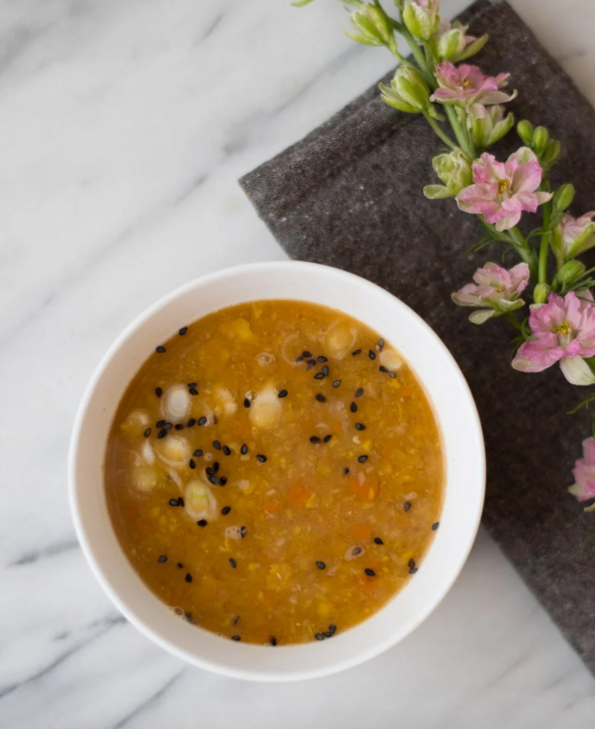 Indo-Chinese corn soup recipe for the Instant Pot by Beautiful Ingredient.