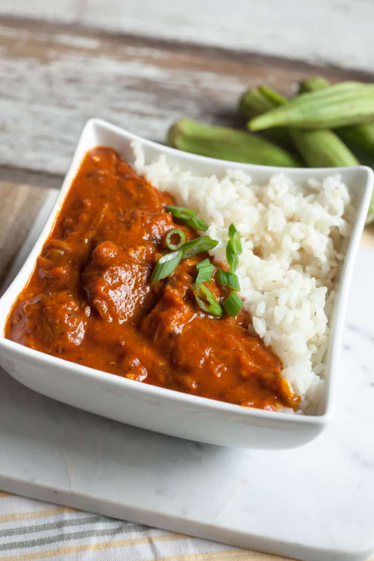 Vegan gumbo recipe for the Instant Pot by The Edgy Veg.