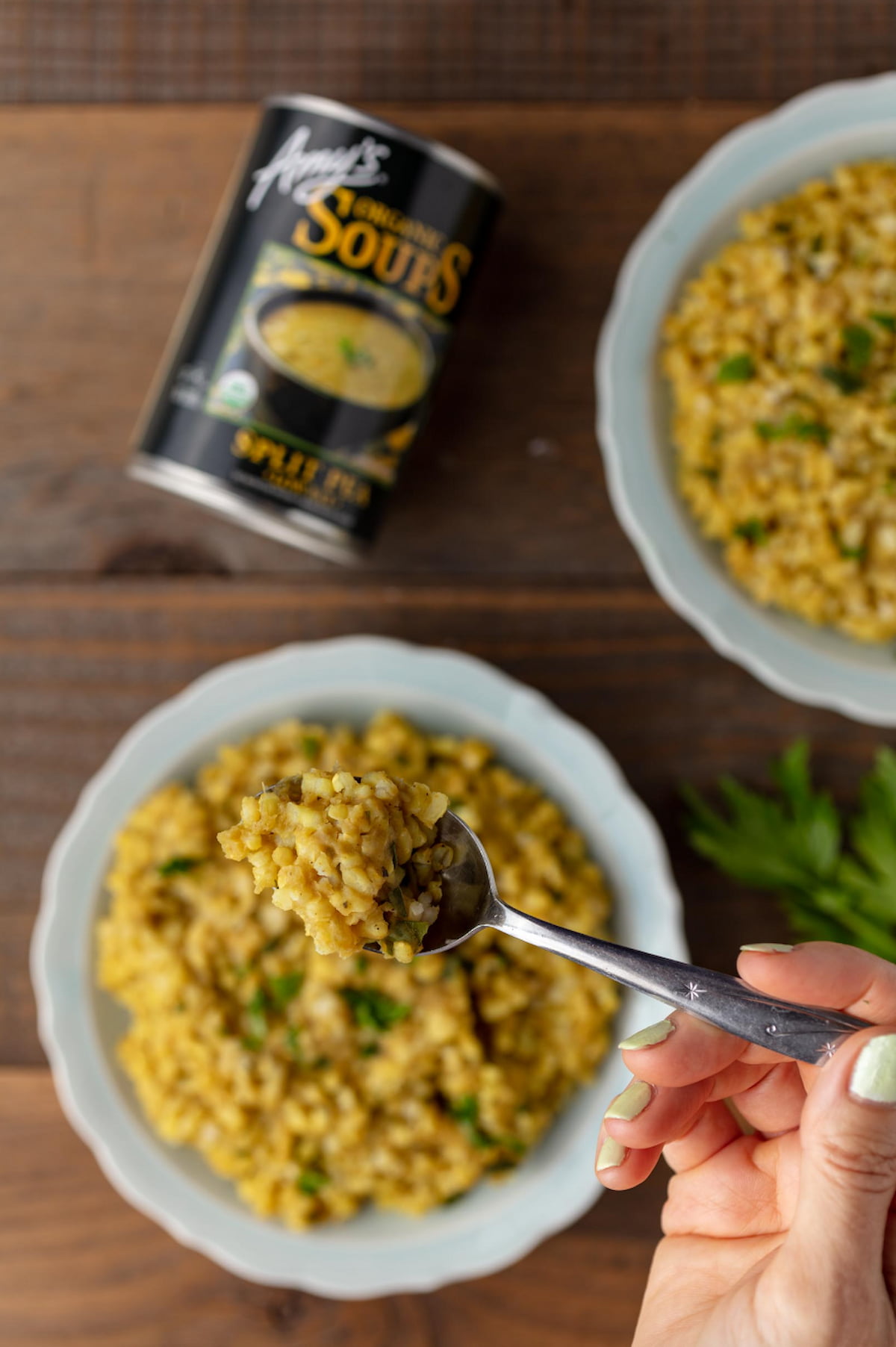 Vegan Risotto recipe using an Instant Pot created by Vegan Dollhouse.