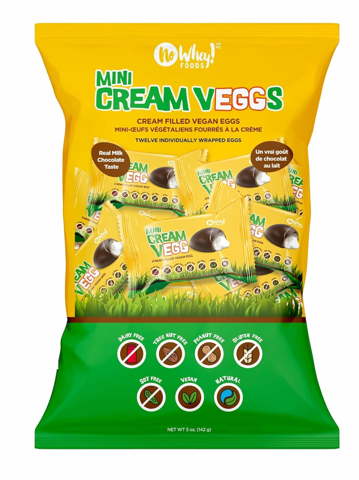 No Whey Mini Cream Veggs are a vegan cream egg Easter candy option.