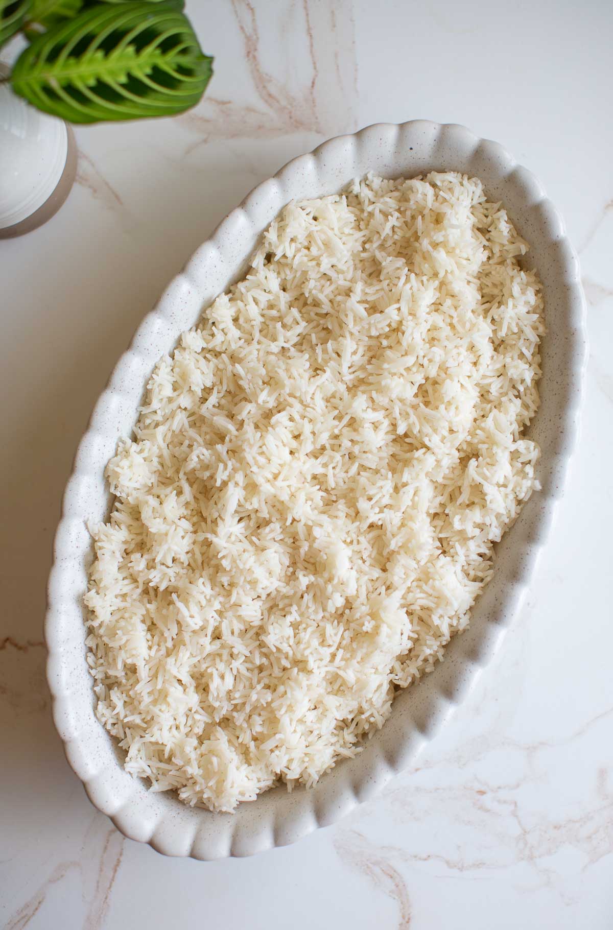 White rice for yellow curry recipe.